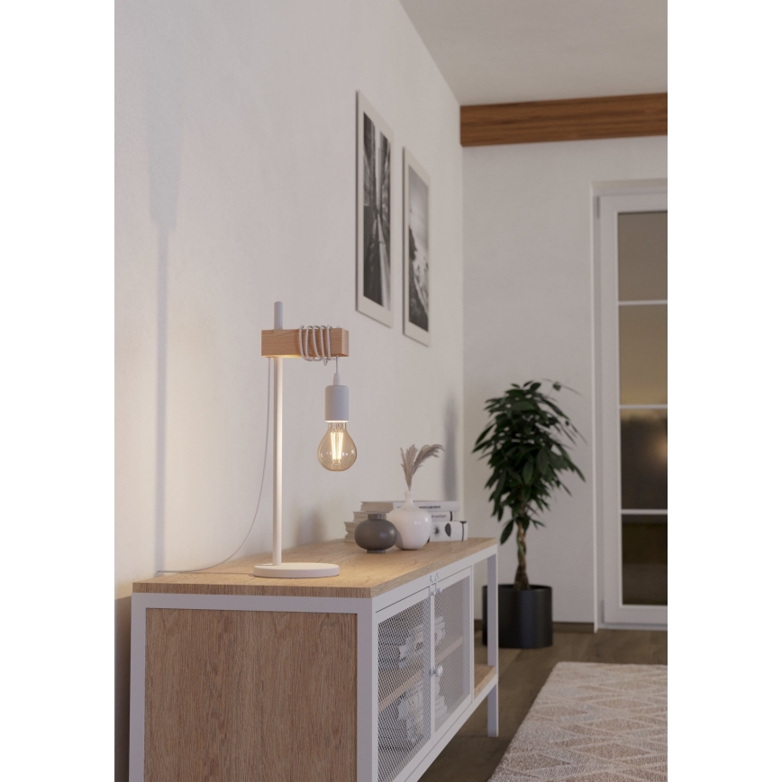 Eglo - Lámpara de mesa TOWNSHEND 1xE27/10W/230V