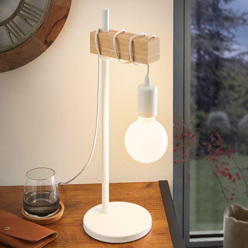 Eglo - Lámpara de mesa TOWNSHEND 1xE27/10W/230V