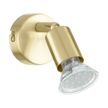 Eglo - Foco LED de pared 1xGU10/2,8W/230V 3000K dorado