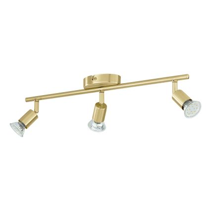 Eglo - Foco LED 3xGU10/2,8W/230V 3000K dorado