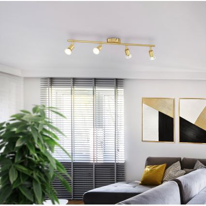 Eglo - Foco LED 4xGU10/2,8W/230V 3000K dorado