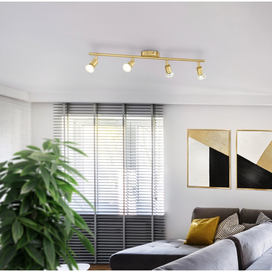 Eglo - Foco LED 4xGU10/2,8W/230V 3000K dorado