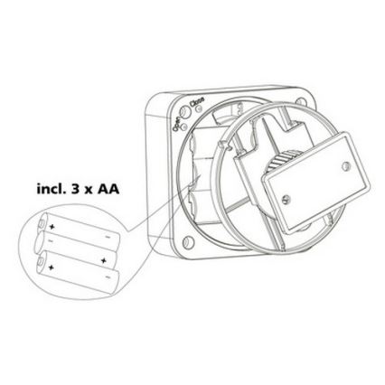 Eglo 33236 - Sensor de movimiento para exterior CONNECT SENSOR 3xAA 12 m blanco IP44