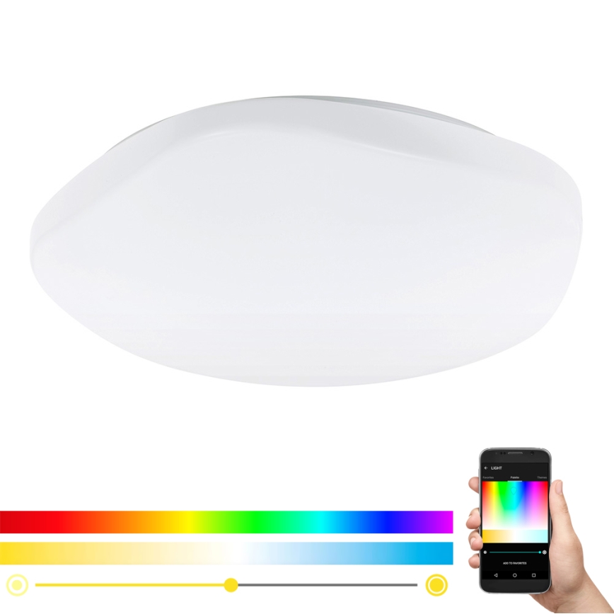 Eglo 33272 - Plafón LED RGBW regulable TOTARI-C LED/34W/230V 2700-6500K blanco + control remoto