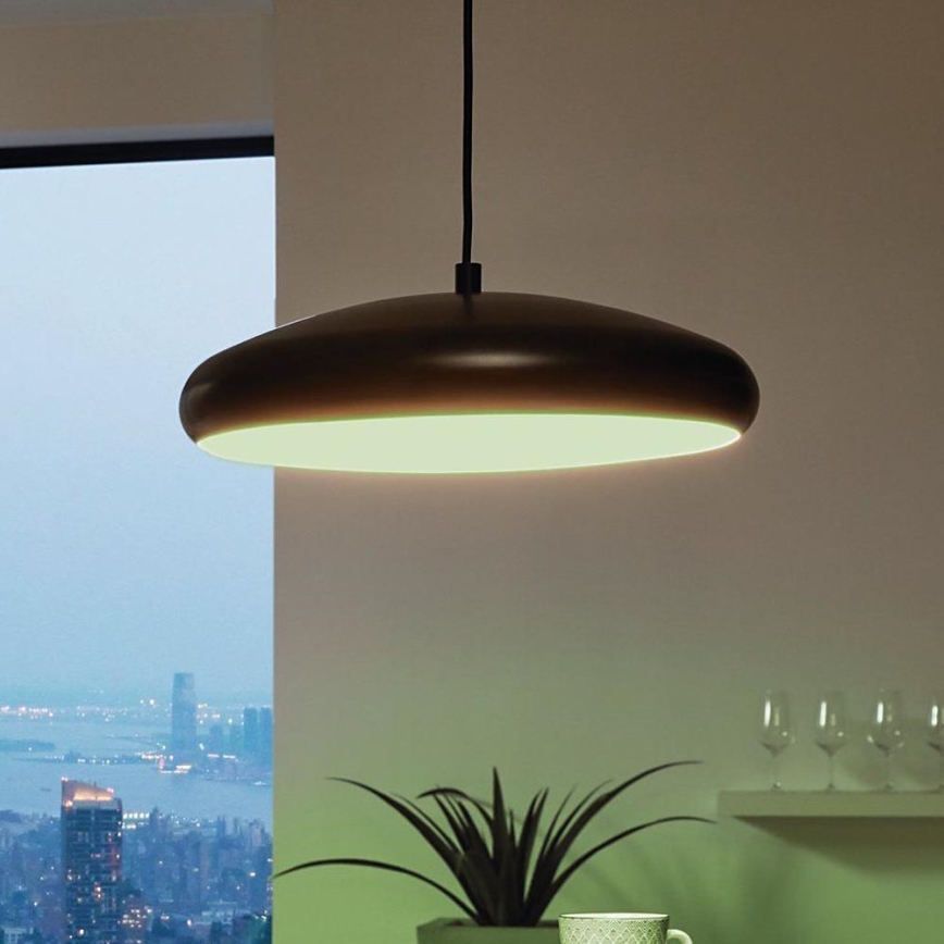 Eglo 33328 - LED RGBW Lámpara colgante regulable RIODEVA-C LED/27W/230V 2700-6500K negro