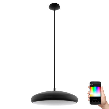 Eglo 33328 - LED RGBW Lámpara colgante regulable RIODEVA-C LED/27W/230V 2700-6500K negro