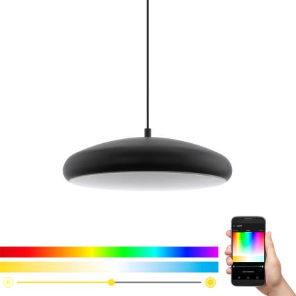 Eglo 33328 - LED RGBW Lámpara colgante regulable RIODEVA-C LED/27W/230V 2700-6500K negro