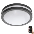 Eglo 33571 - Lámpara de baño LED regulable LOCANA-C LED/14W/230V IP44 negro