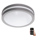 Eglo 33572 - Lámpara de baño LED regulable LOCANA-C LED/14W/230V IP44 plata