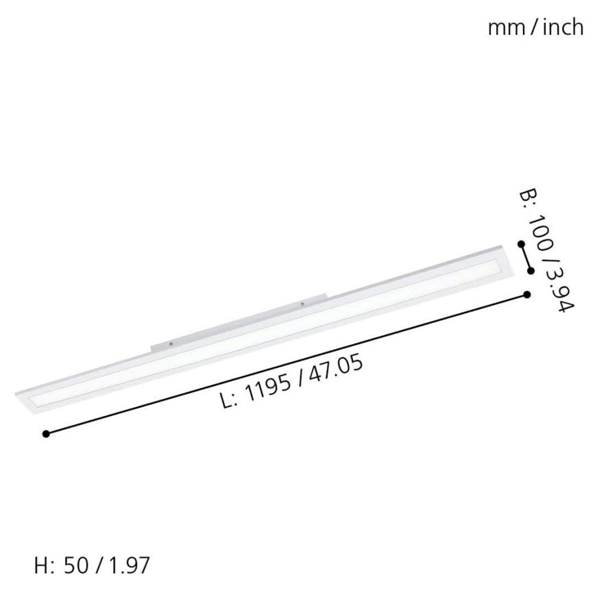 Eglo 33589 - LED RGBW Panel regulable SALOBRENA-C LED/34W/230V + control remoto