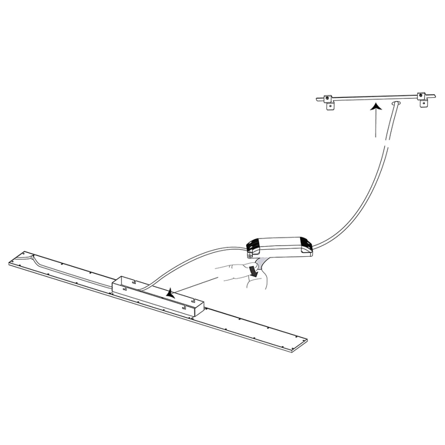 Eglo 33589 - LED RGBW Panel regulable SALOBRENA-C LED/34W/230V + control remoto