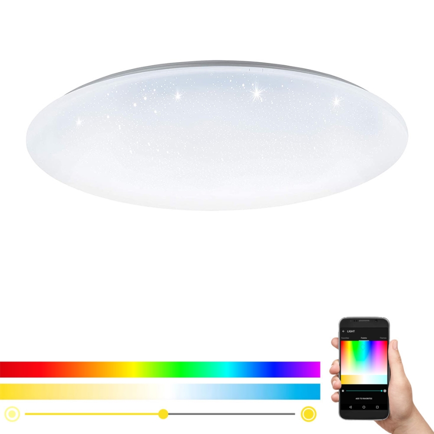 Eglo 33669 - Plafón LED RGBW regulable TOTARI-C LED/43W/230V 2700-6500K blanco + control remoto