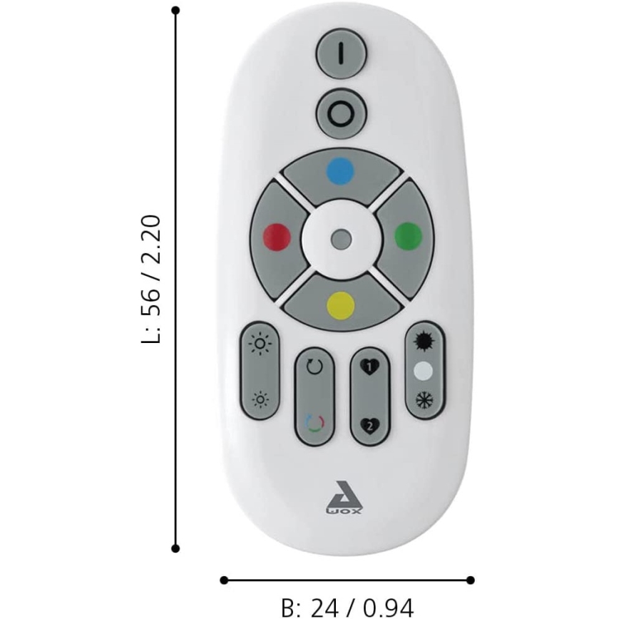 Eglo - Control remoto CONNECT-Z 2xAAA Bluetooth ZigBee