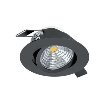 Eglo - Lámpara empotrable LED regulable LED/6W/230V negro