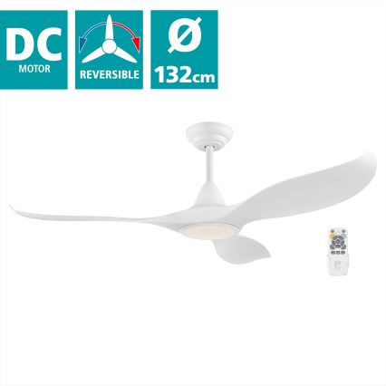 Eglo - Ventilador de techo LED/15W/230V + mando a distancia