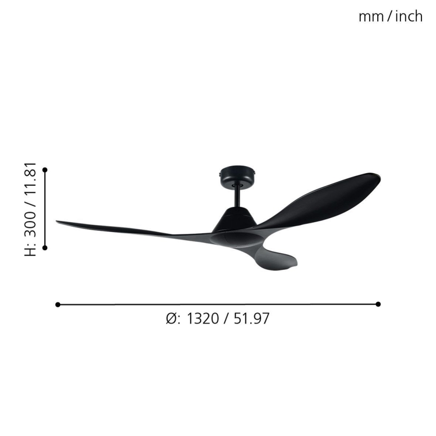 Eglo - Ventilador de techo + control remoto