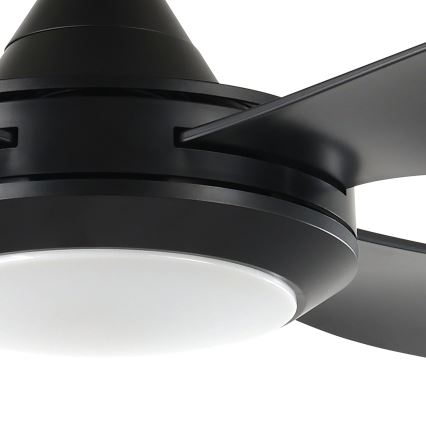 Eglo - Ventilador de techo LED LED/20W/230V negro + mando a distancia