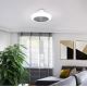 Eglo - Ventilador de techo LED regulable 25,5W/230V blanco/gris + control remoto
