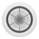 Eglo - Ventilador de techo LED regulable 25,5W/230V blanco/negro + control remoto