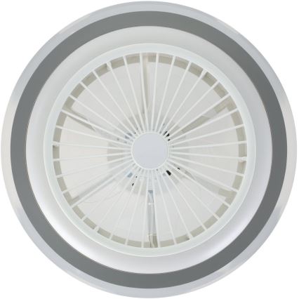 Eglo - Ventilador de techo LED regulable LED/25,5W/230V blanco/gris 2700-6500K + mando a distancia