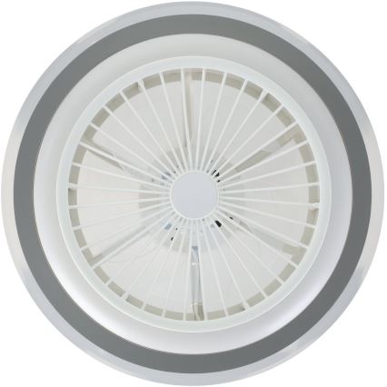 Eglo - Ventilador de techo regulable LED/25,5W/230V blanco/gris 2700-6500K + mando a distancia