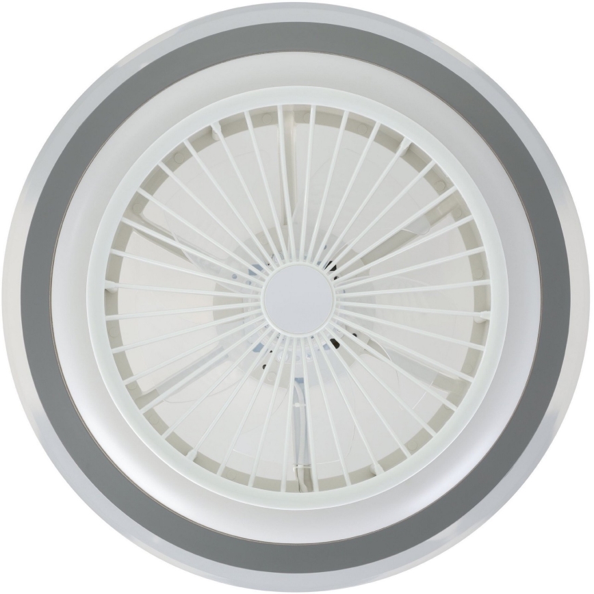 Eglo - Ventilador de techo LED regulable LED/25,5W/230V blanco/gris 2700-6500K + mando a distancia