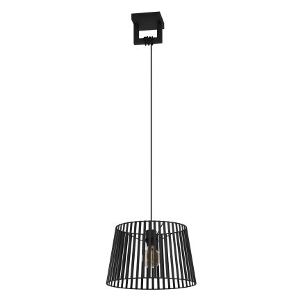 Eglo - Lámpara colgante 1xE27/40W/230V negro