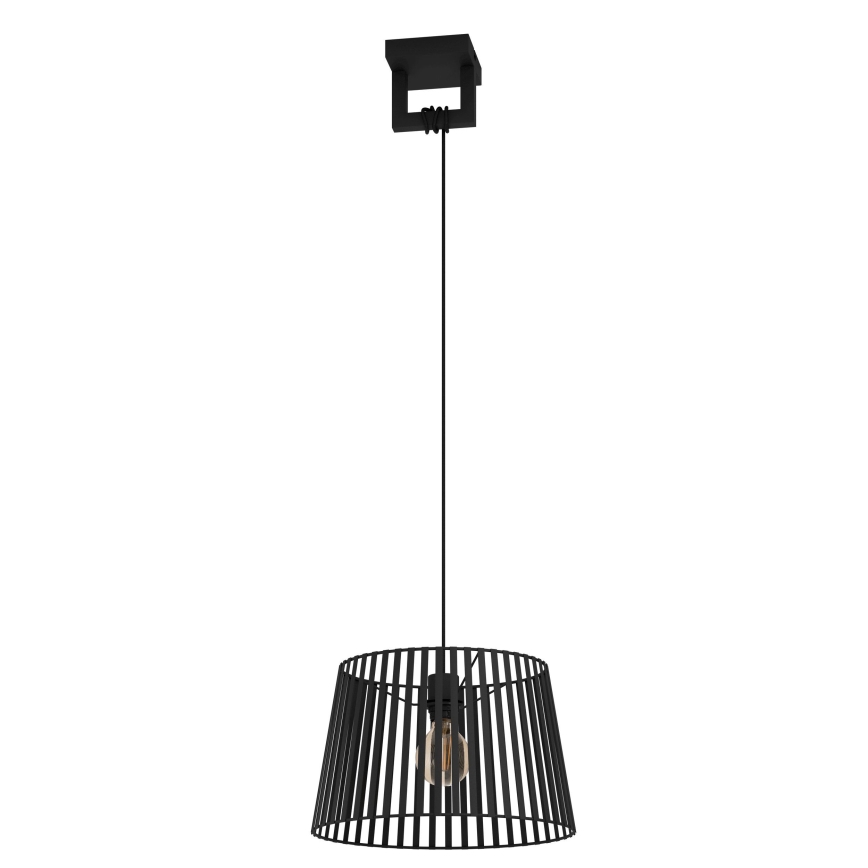 Eglo - Lámpara colgante 1xE27/40W/230V negro