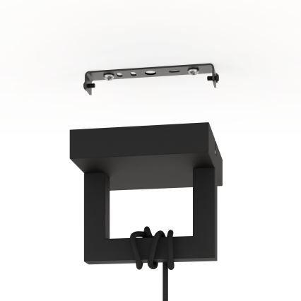 Eglo - Lámpara colgante 1xE27/40W/230V negro