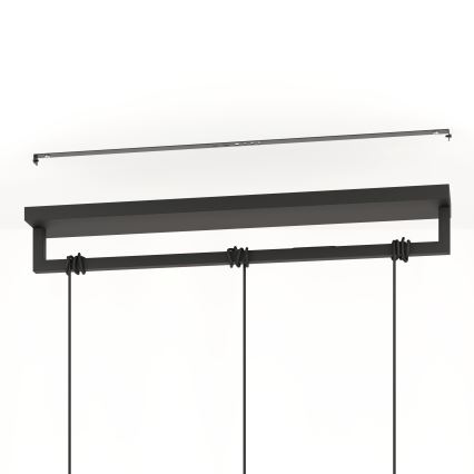 Eglo - Lámpara colgante 3xE27/40W/230V negro