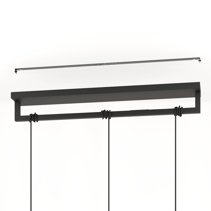 Eglo - Lámpara colgante 3xE27/40W/230V negro