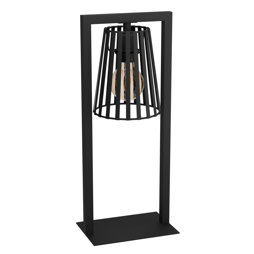 Eglo - Lámpara de mesa 1xE27/40W/230V negro