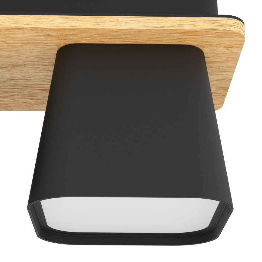 Eglo - Plafón 2xE27/40W/230V negro/marrón