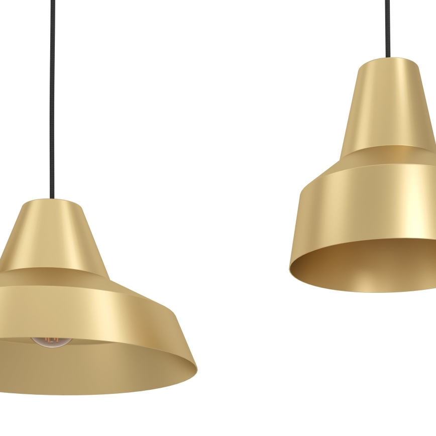 Eglo - Lámpara colgante 3xE27/40W/230V dorado
