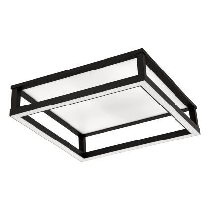 Eglo - Plafón LED regulable LED/29,4W/230V 2700-6500K negro + control remoto