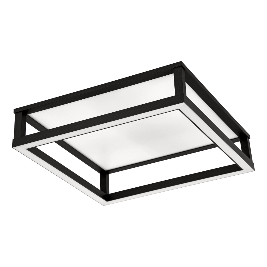 Eglo - Plafón LED regulable LED/29,4W/230V 2700-6500K negro + control remoto