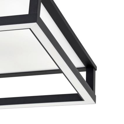Eglo - Plafón LED regulable LED/29,4W/230V 2700-6500K negro + control remoto