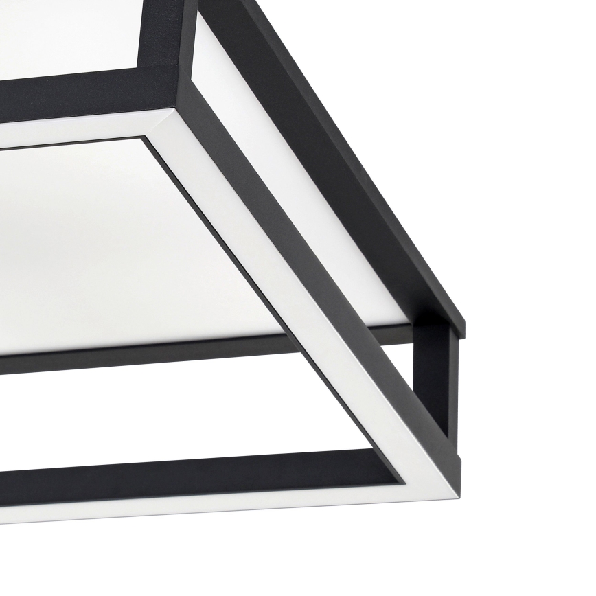 Eglo - Plafón LED regulable LED/29,4W/230V 2700-6500K negro + control remoto