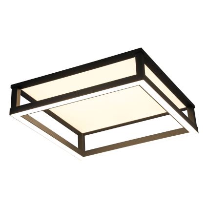 Eglo - Plafón LED regulable LED/29,4W/230V 2700-6500K negro + control remoto