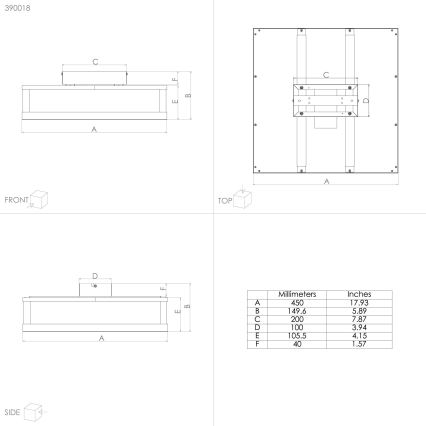 Eglo - Plafón LED regulable LED/29,4W/230V 2700-6500K negro + control remoto