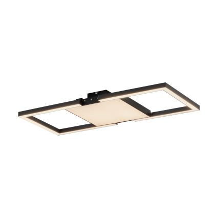 Eglo - Plafón LED regulable LED/26,2W/230V 2700-6500K negro + control remoto