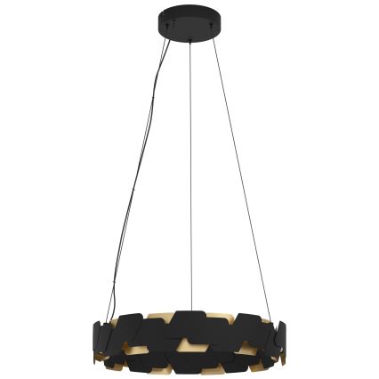 Eglo - Lámpara de araña LED regulable LED/72W/230V 3000K negro/dorado