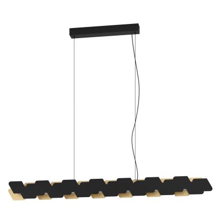 Eglo - Lámpara de araña LED regulable LED/44W/230V 3000K negro/dorado