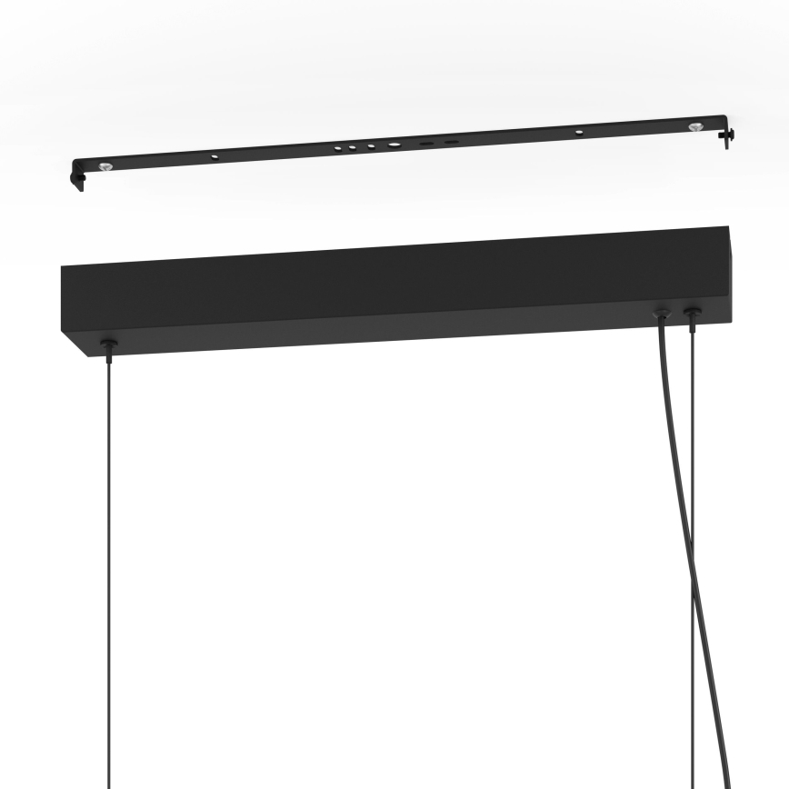 Eglo - Lámpara de araña LED regulable LED/44W/230V 3000K negro/dorado