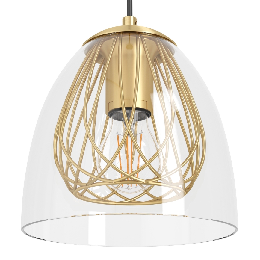 Eglo - Lámpara colgante 4xE27/40W/230V dorado
