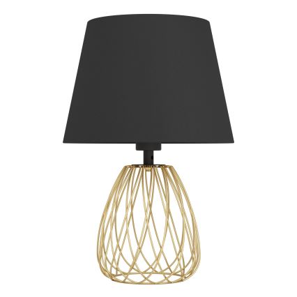 Eglo - Lámpara de mesa 1xE27/40W/230V negro/dorado