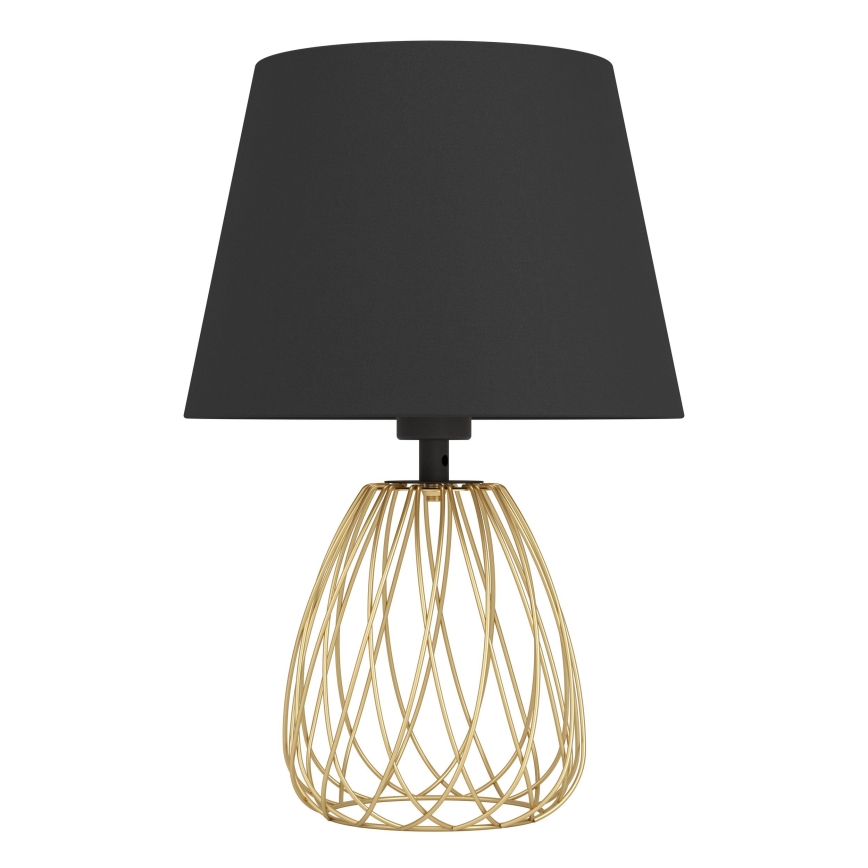 Eglo - Lámpara de mesa 1xE27/40W/230V negro/dorado