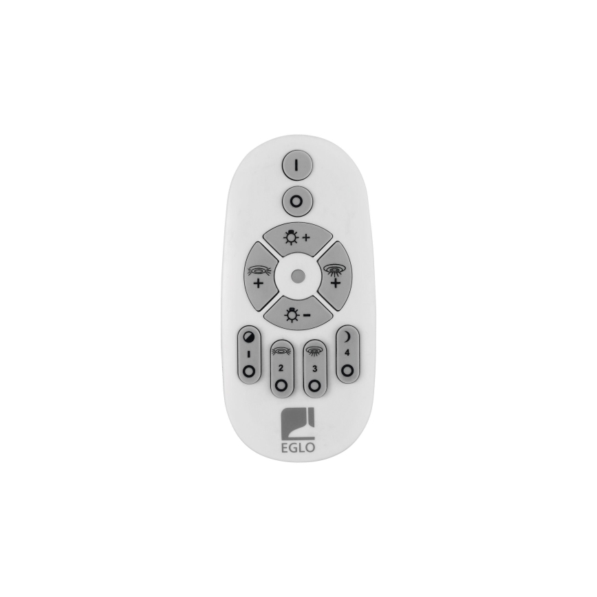 Eglo - Lámpara de araña LED regulable 3xLED/8W/230V + 3xLED/8,5W 3000K negro + control remoto