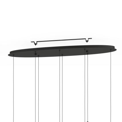 Eglo - Lámpara de araña LED regulable 8xLED/4,2W/230V 3000K negro