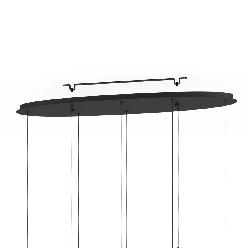 Eglo - Lámpara de araña LED regulable 8xLED/4,2W/230V 3000K negro
